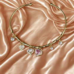 Goldarmreif „Hearts & Sparkle“